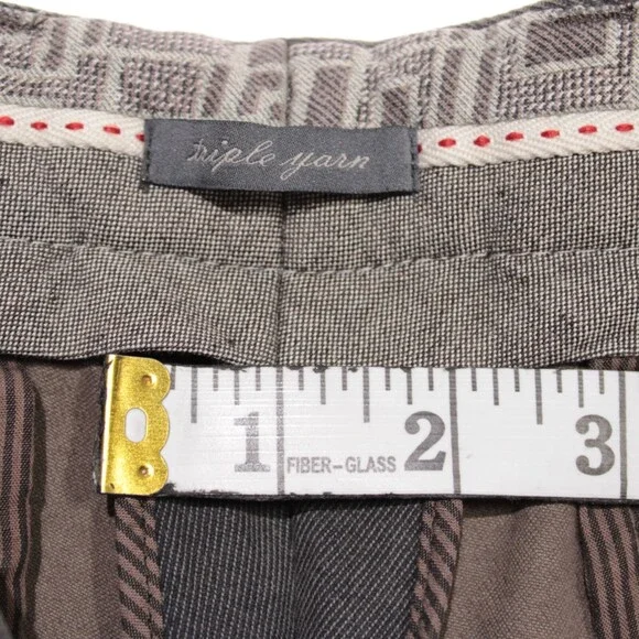Hiltl NWT Chinos / Casual Pants Size 32 US Doyle In Solid Gray Cotton Blend